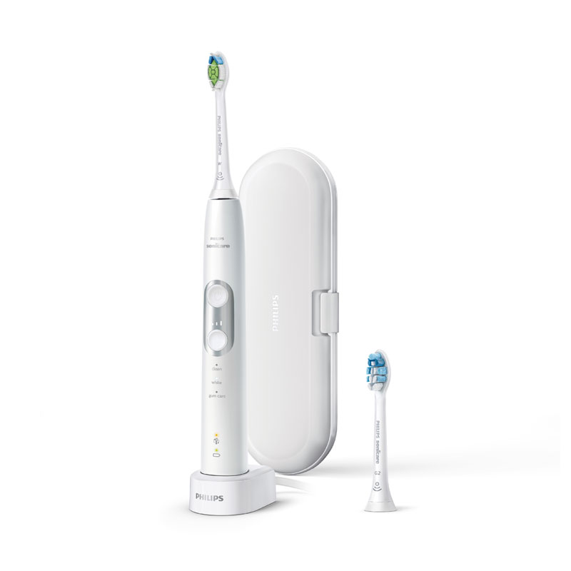 【贈★4支護齦刷頭】【PHILIPS 飛利浦】Sonicare 最新智慧感應型 音波震動 電動牙刷 新月白 HX6877/27★80B010